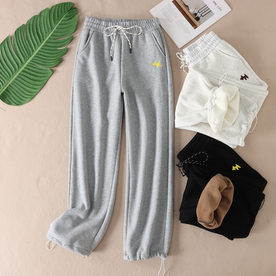 650克加厚绒一条过冬华棉卫裤女