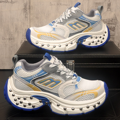 韩版潮流男士厚底增高时尚老爹鞋