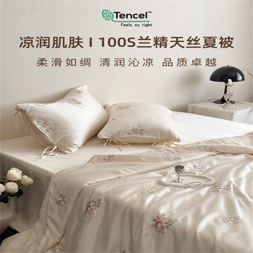 进口LF100S兰精天丝空调被四件套