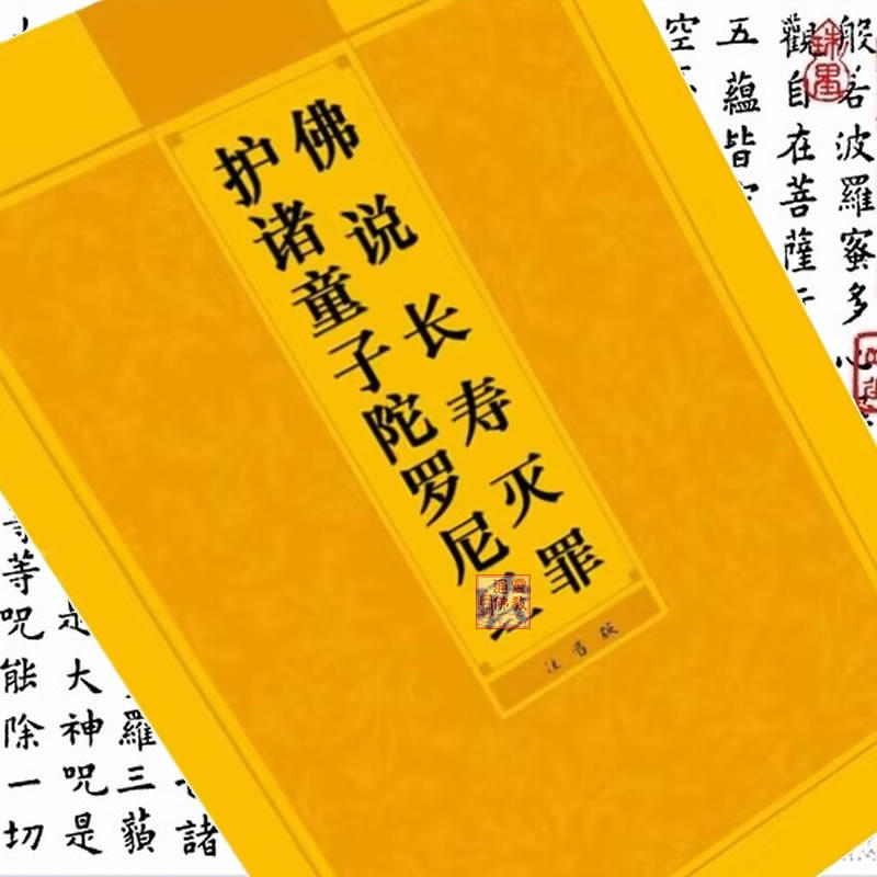 童子经注音版佛说长寿灭罪护诸童子陀罗尼经拼音本常念诵读