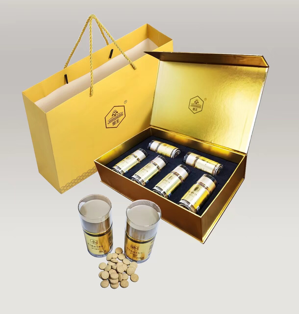 金王蜂王胎冻干粉片【60片/瓶x6瓶】
