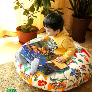 妈妈纯手工加厚可拆洗坐垫儿童趴 布艺蒲团坐垫 榻榻米垫 可定制