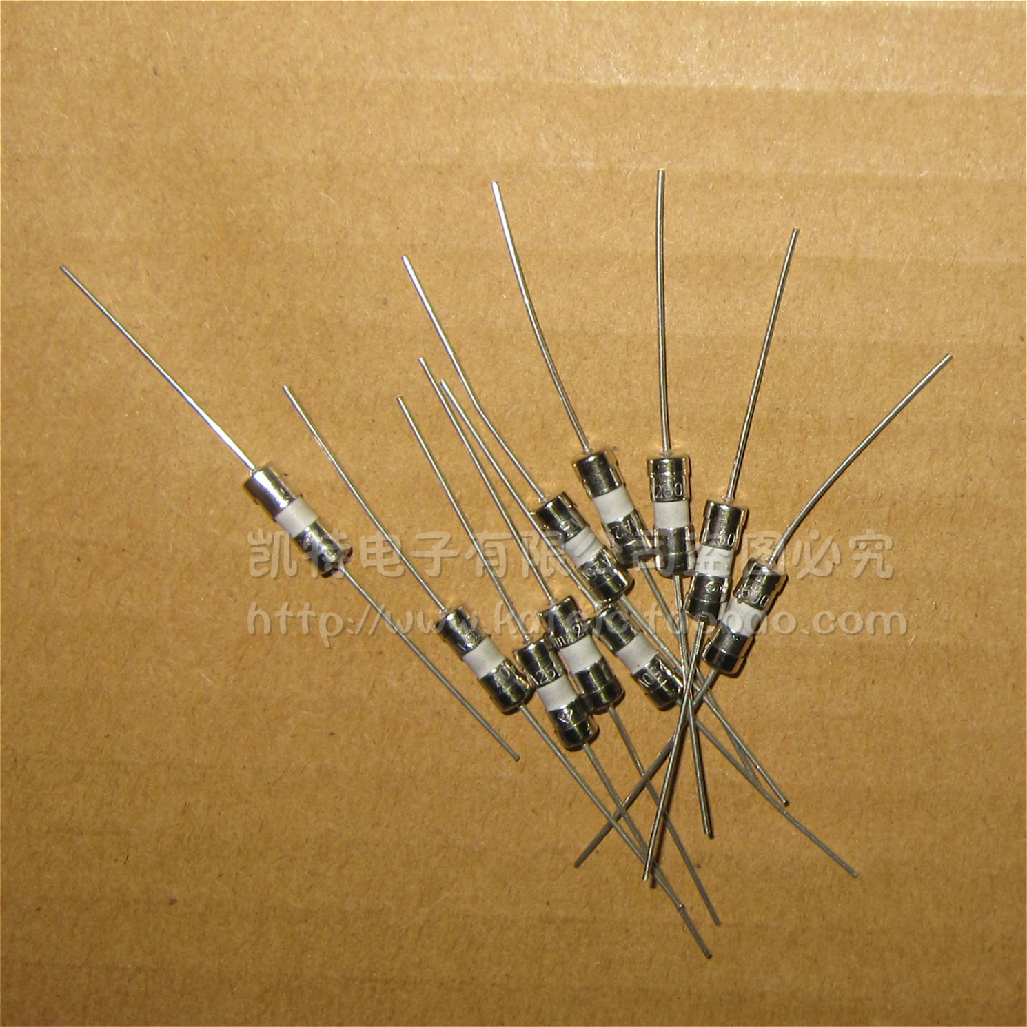 陶瓷玻璃保险管3.6X10mm T1A2A3A4A5A6.3A 250V带引脚保险