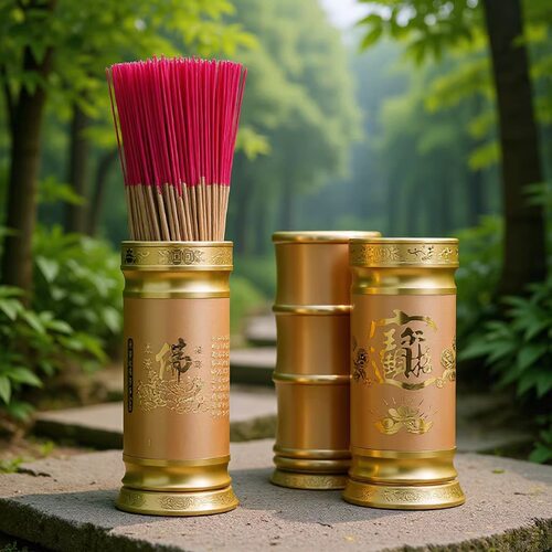 厂家直供寺庙佛前供香筒铜香桶家用插竹签香容器进宝摆件供具