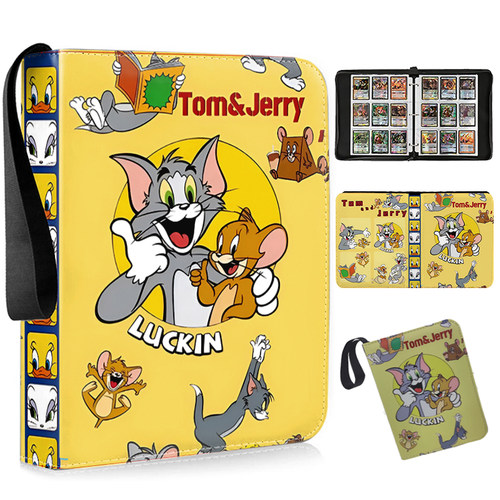 猫和老鼠皮质卡册九宫格迷你卡片收集收纳册活页四宫格小卡收藏册