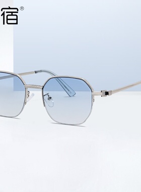 半框太阳镜双色渐变墨镜欧美跨境时尚款2022新款外销巴西C1746