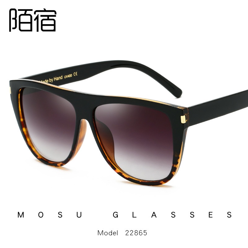 陌宿22865欧美大框复古太阳镜经典女士墨镜复古男太阳眼镜跨境