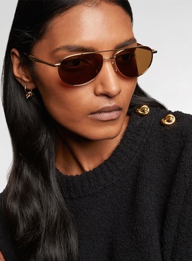 欧美跨境新款双梁蛤蟆镜女士太阳镜感时尚眼镜金属茶色墨镜男