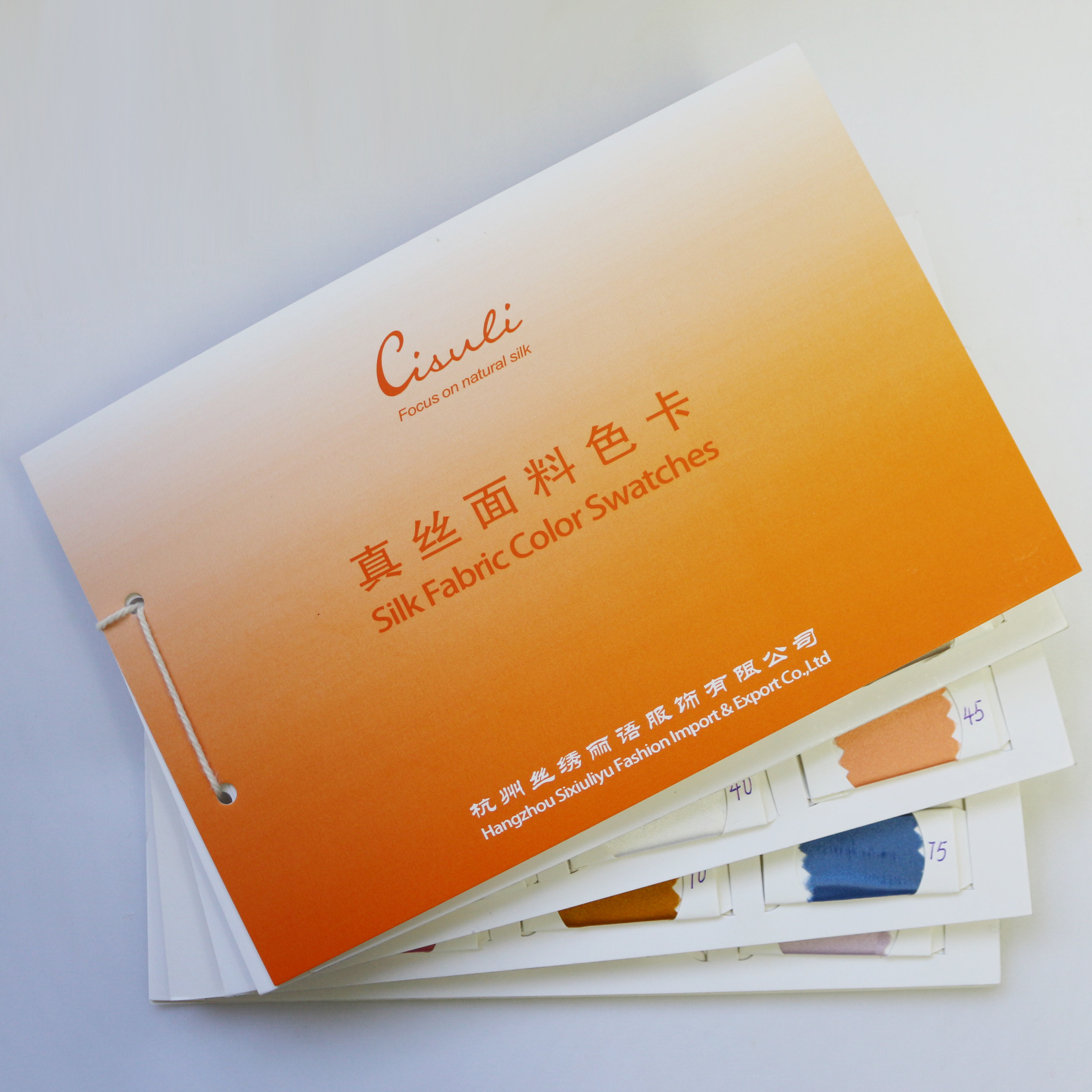 100％真丝面料色卡素绉缎／双绉／乔其纱／电力纺 - 实物图