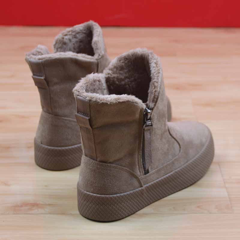 加绒保暖靴子棉鞋人本雪地靴冬季