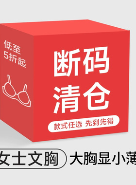 【断码清仓】正品质量 全罩杯大胸显小内衣 薄款无钢圈文胸