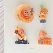 星星人可爱卡通冰箱贴磁贴立体家居装 饰个性 创意改娃萌粒磁吸铁石