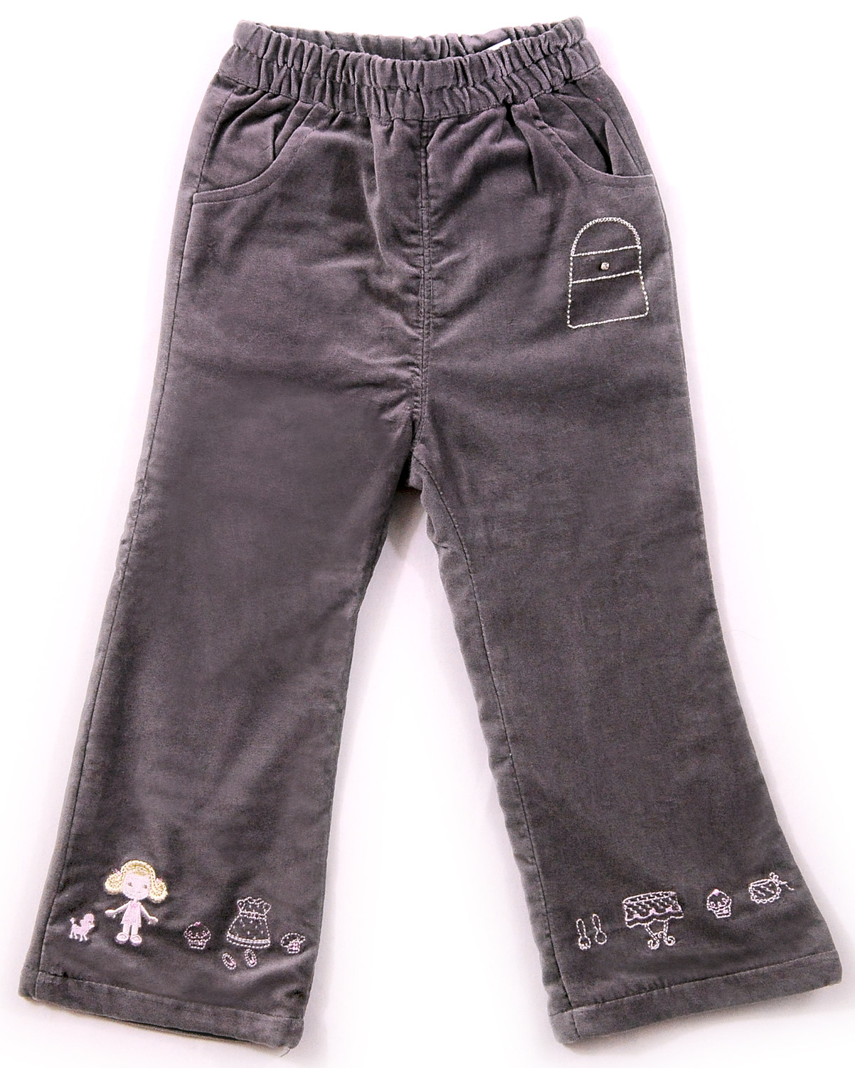 女童休闲裤灯芯绒裤牛仔全棉夹裤长裤春秋裤子正品现货特价清仓