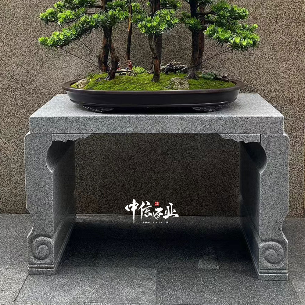 石雕花架盆景底座家用户外花几