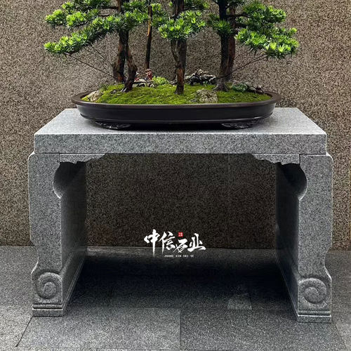 石雕花架盆景底座家用户外花几