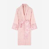 纯棉提花浴袍毛巾布奢华家居服保暖轻奢睡衣潮牌睡袍纯色长袖 长袍