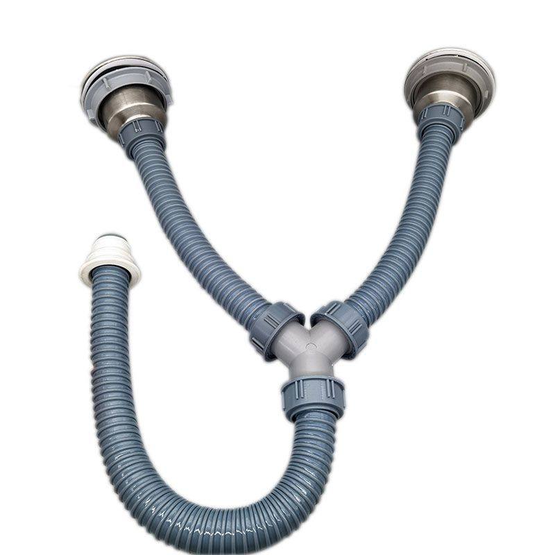 Y型三通双下水管软管双面盆三通管菜盆洗碗池水槽加长排水管接头,家装主材,下水软管/排水软管,淘宝优惠券,粉丝福利购,淘宝优惠卷