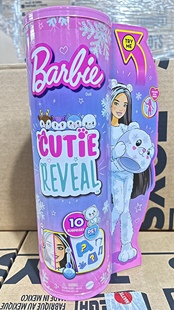 新款 cutie芭比萌宠惊喜变色盲盒娃娃白熊雪雪女孩玩具 三代barbie