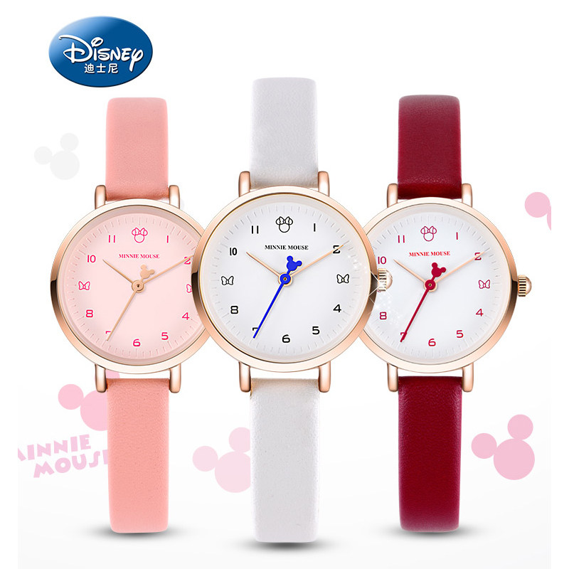 迪士尼手表女学生石英机芯小巧少女款初中儿童手细女生樱花手表|ruв категории игрушка/коляска/головоломка/блоки/модель, Другие игрушки - от Buy2taobao.com для оказания профессиональной услуги покупки агента Taobao