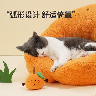 zeze橘子猫窝冬季保暖宠物猫咪保暖床幼猫四季通用宠物用品