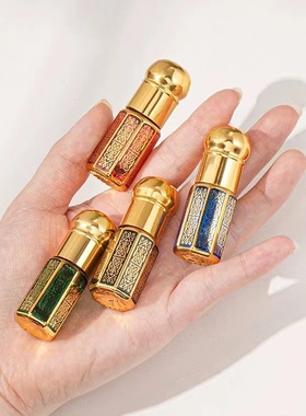 Z010C-3ML6ML精油八角滚珠瓶空瓶香水走珠瓶按摩涂抹小样玻璃分装