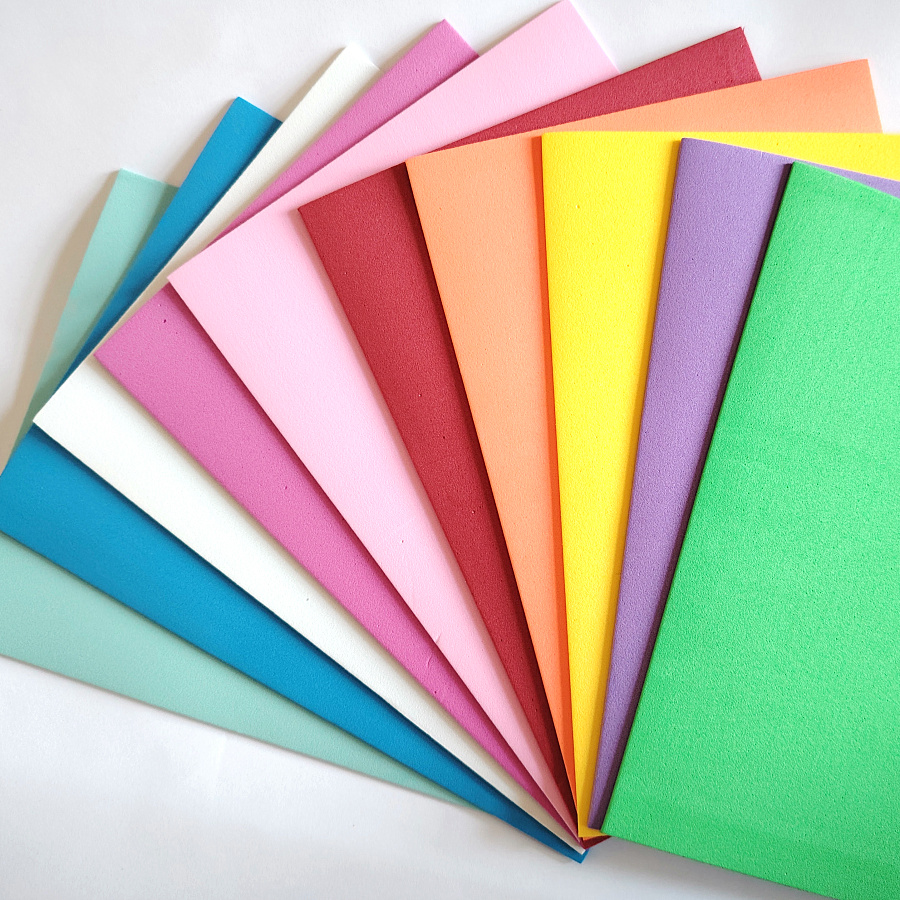 幼儿园区角DIY基础装饰材料 EVA彩色海绵纸 A5大小 泡沫纸不带胶