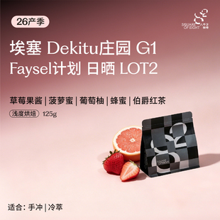 26产季埃塞Dekitu庄园Faysel计划日晒LOT2 手冲精品咖啡豆八平方