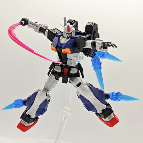 爆爆模型hg横滨元祖高机动型GFY配色枪口推进器弯刀特效件拼装