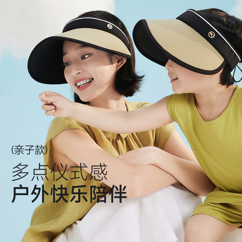 VVC沁风小香风防晒帽子儿童遮阳帽防紫外线大帽檐亲子工学帽编织图片