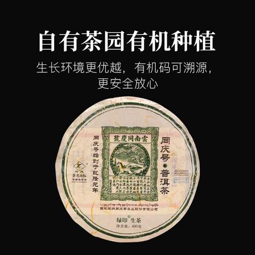 同庆号绿印400g云南普洱茶