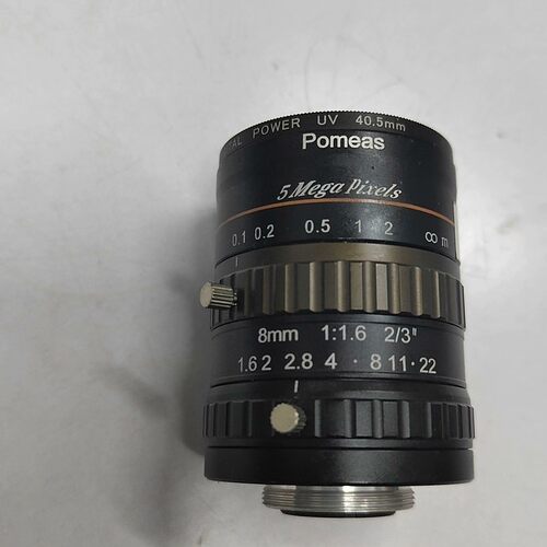 Pomeas  8mm工业镜头 S0816-5MP高清工业镜 拍前议价