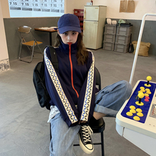 韩版 学生宽松中长款 休闲运动卫衣女网红百搭外套上衣 秋季 2019新款