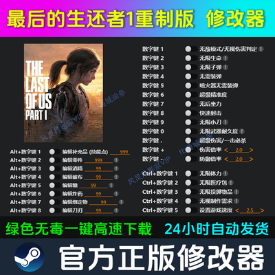 最后的生还者1重制版 修改器Steam辅助epic电脑正版科技 不含游戏