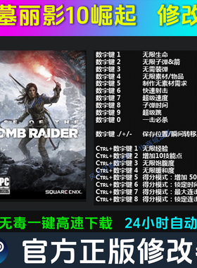 古墓丽影10崛起 修改器 Steam辅助epic电脑正版工具科技 不含游戏
