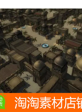 Unity3d Desert Sandbox 1.6 沙漠建筑宫殿房屋