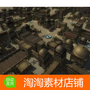 Unity3d Desert Sandbox 1.6 沙漠建筑宫殿房屋