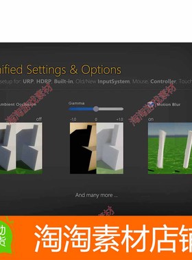 Unity Unified Settings Game Options UI 1.16.0
