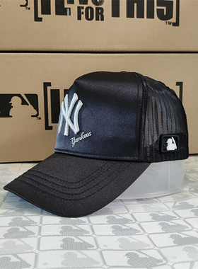 MLB卡车帽NY男女同款专柜同款遮阳帽防晒帽网眼帽 18NY1UCC11220