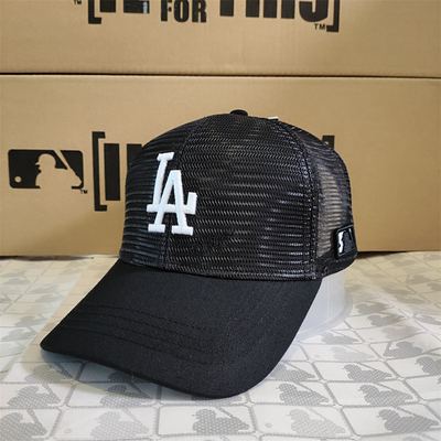 MLB棒球帽LA男女同款专柜网眼帽遮阳防晒帽NY鸭舌帽18LA1UCD10900