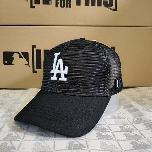 MLB棒球帽LA男女同款专柜网眼帽遮阳防晒帽NY鸭舌帽18LA1UCD10900
