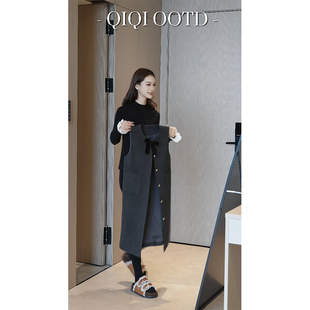 2025秋冬款 半高领针织打底衫 遮肉保暖内搭上衣 女花边袖 柒院家大码