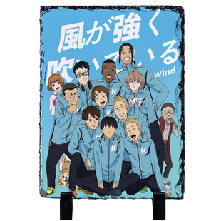 漫能强风吹拂石板画高清日系桌面摆件二次元装饰画动漫周边礼物