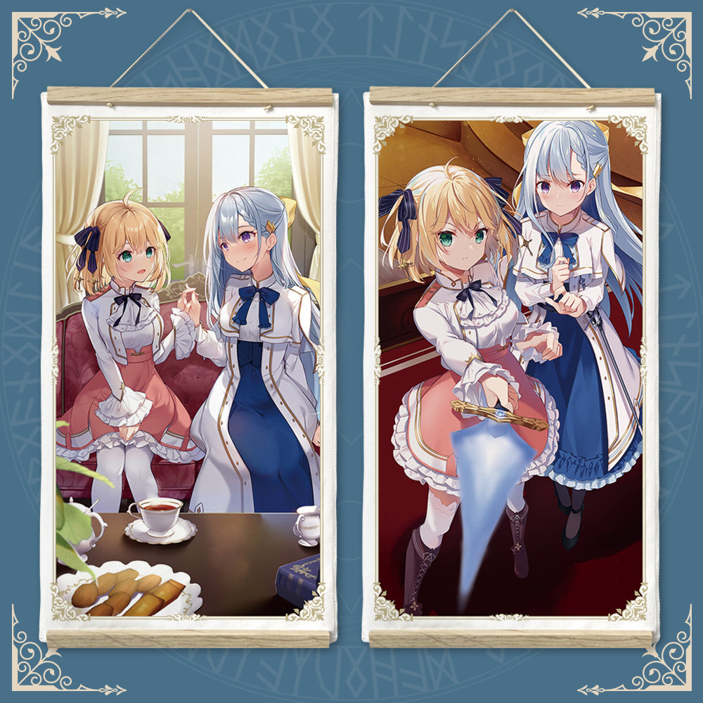 漫能转生王女与天才千金的魔法革命挂画二次元墙面装饰画动漫周边