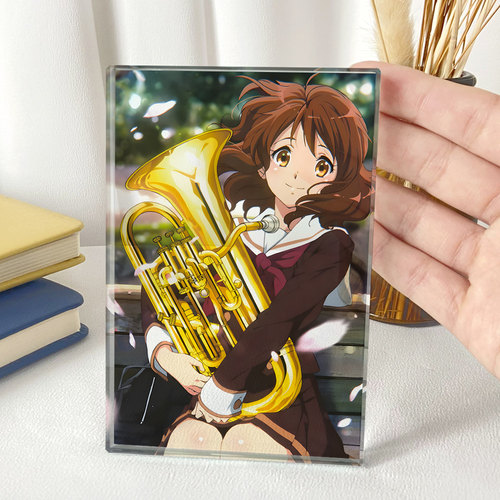 漫能吹响吧上低音号水晶立牌透明玻璃二次元摆件日系卡通动漫周边