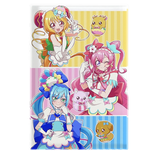 漫能光之美少女水晶立牌个性桌面摆件玻璃二次元日系动漫周边礼物