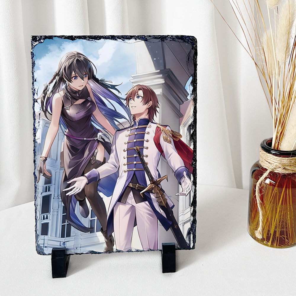 漫能无名记忆石板画岩板画高清桌面摆件装饰画二次元卡通动漫周边