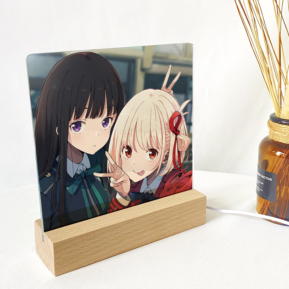 漫能lycorisrecoil水晶夜灯周边