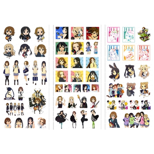 漫能轻音少女防水贴纸个性随心贴二次元平泽唯中野梓周边卡通礼物