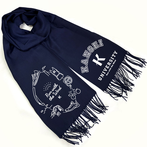 漫能强风吹拂围巾二次元