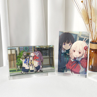 漫能lycoris 日本动漫周边 recoil水晶摆件莉可丽丝锦木千束二次元